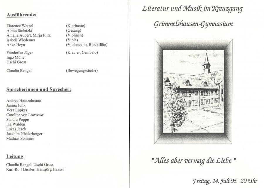 1995 - Programm Aussenseite