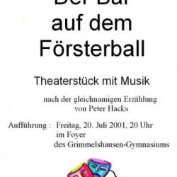 Der Bär auf dem Försterball - Plakat