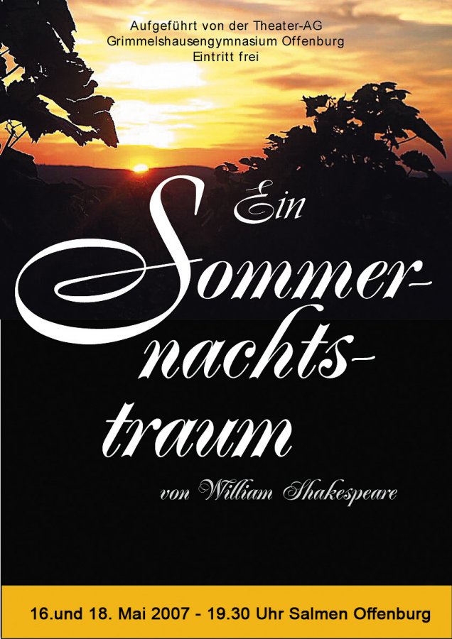 Ein Sommernachtstraum 2007 - Plakat 2