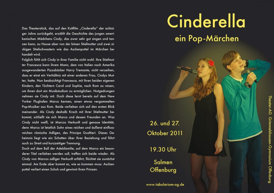 Cinderella 2011 - Programm Aussenseite