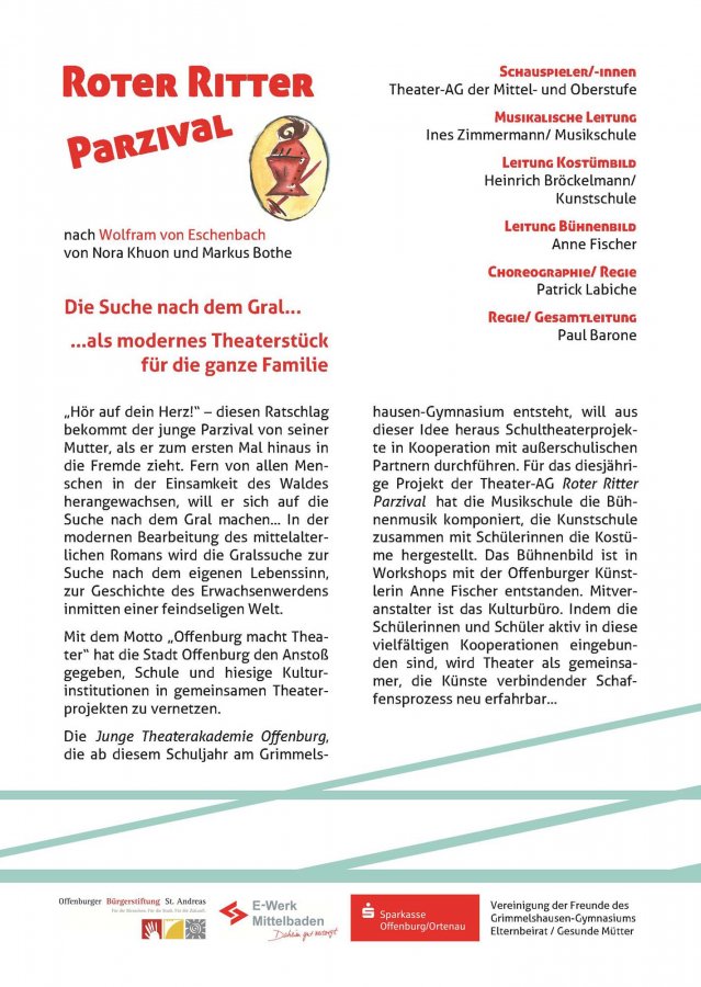 Roter Ritter Parzival 2012 - Flyer Rückseite