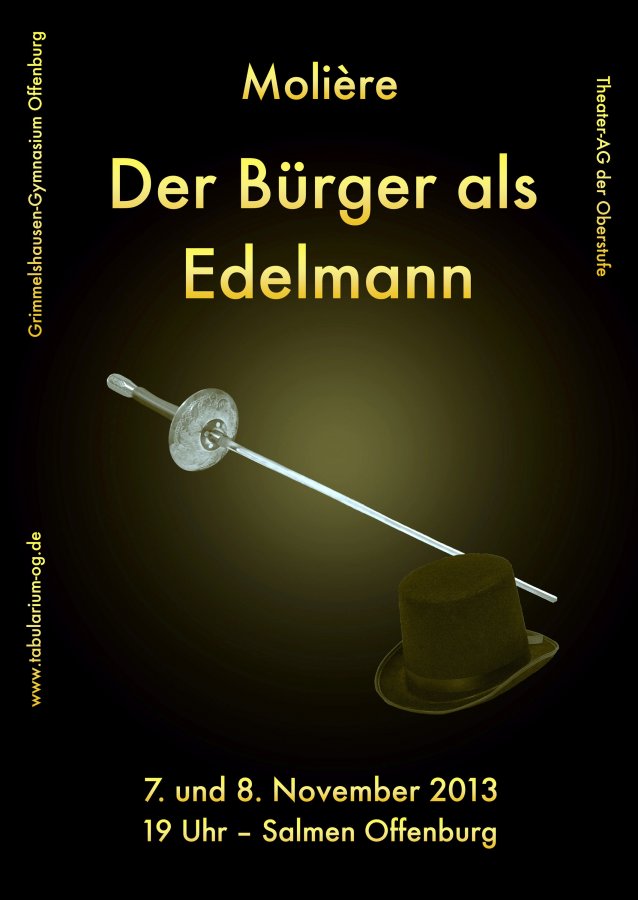 Der Bürger als Edelmann 2013 - Plakat