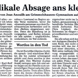 Offenburger Tageblatt - Aufführungsbericht vom 12.4.1996