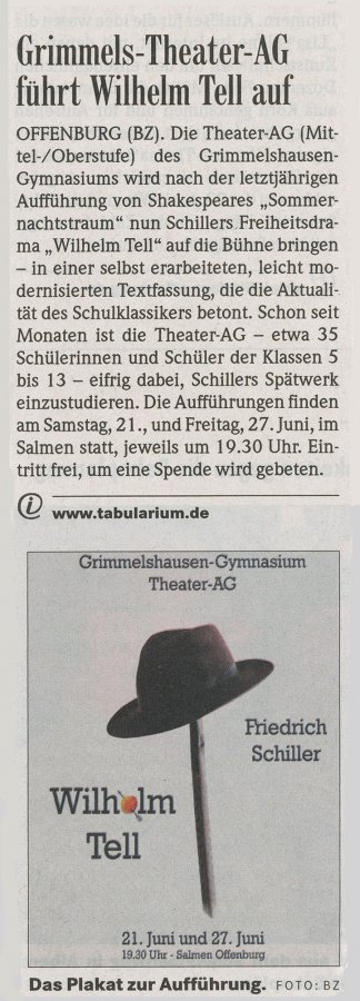 Badische Zeitung - Vorbericht vom 16. Juni 2008