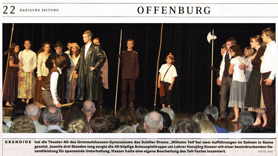 Badische Zeitung - Aufführungsbericht vom 1. Juli 2008