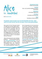 Alice im Wundeland 2014 - Flyer Rückseite